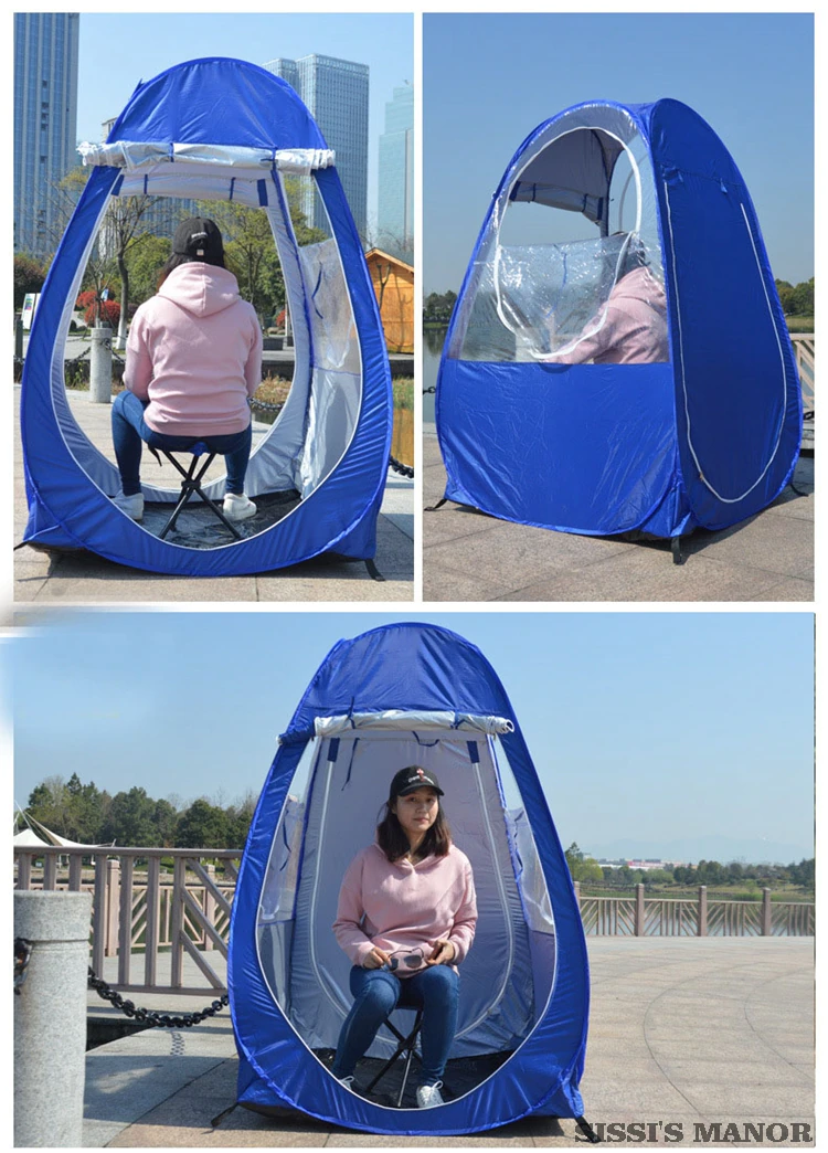 Cheap Goat Tents Winter Fishing UV protection Pop Up Tent Single Person Automatic Rain Shading Camping Equipment Outdoor Portable with 2Windows   